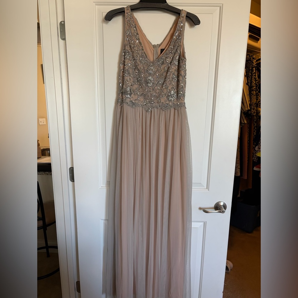 Adrianna Papell Beaded Maxi Dress